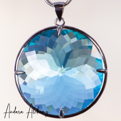Azure Elysium - Large Radiant Heart Andara