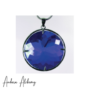 Elestial Starlight Sapphire - Small Radiant Heart Andara