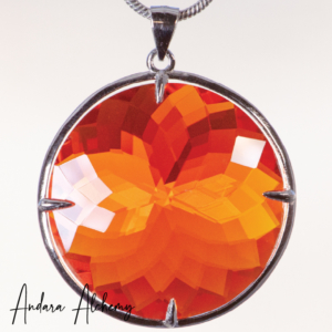 Lemurian Amber - Large Radiant Heart Andara