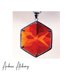 Lemurian Amber - Small Sacred Flower of Life