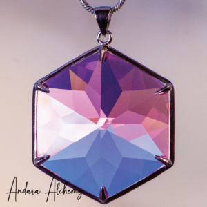 Mutable Sovereign Amethyst - Large Sacred Flower of Life Andara